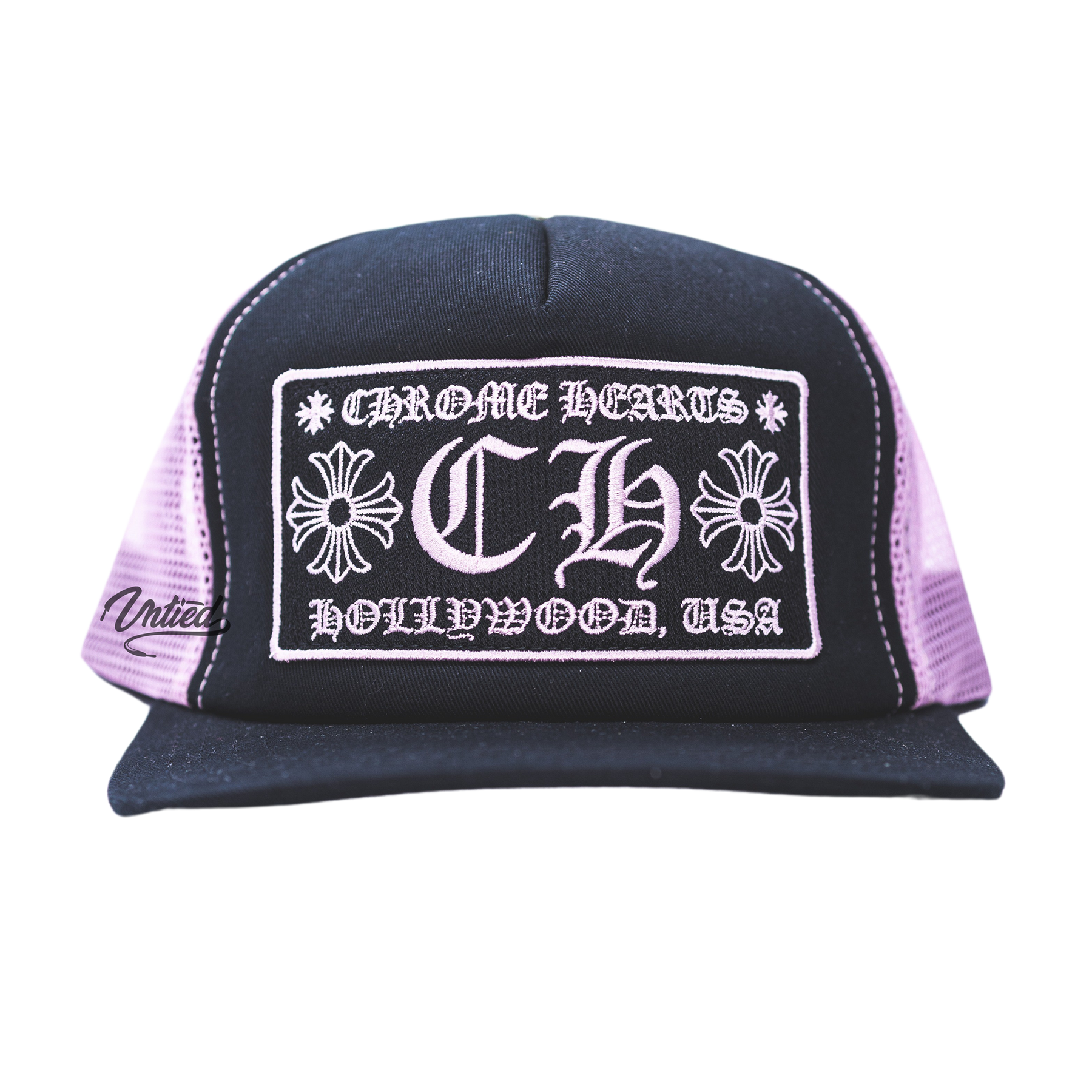 Chrome Hearts CH Trucker Hat "Black/Pink"