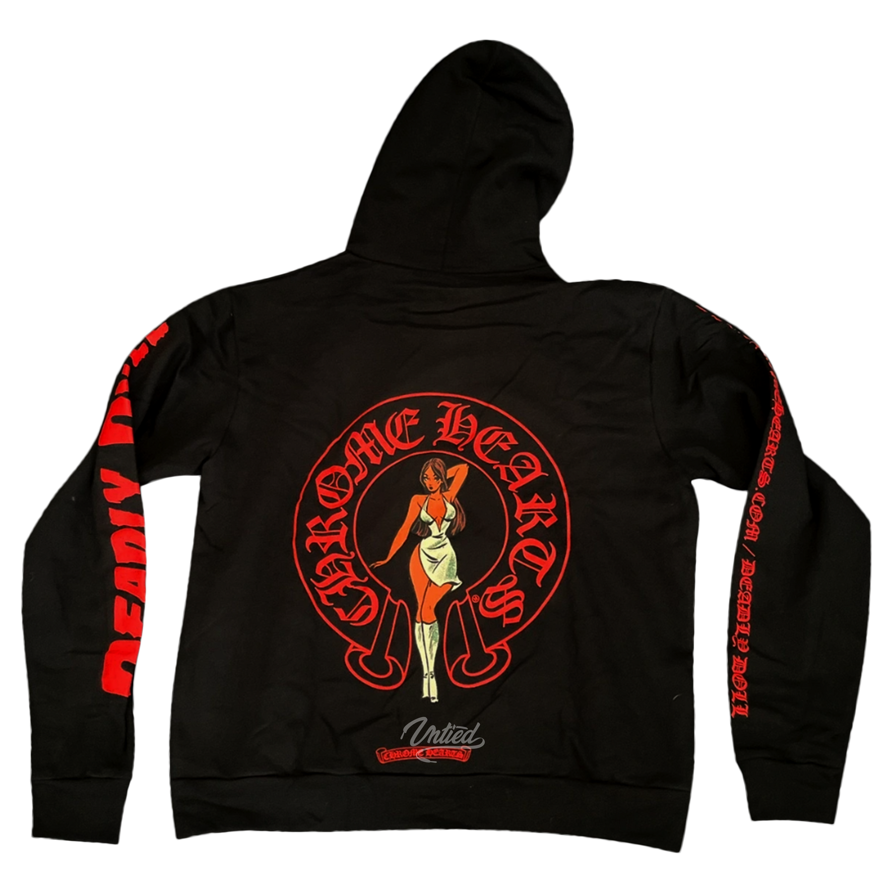 Chrome Hearts Deadly Doll Online Exclusive Horseshoe Hoodie "Black"