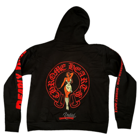 Chrome Hearts Deadly Doll Online Exclusive Horseshoe Hoodie "Black"
