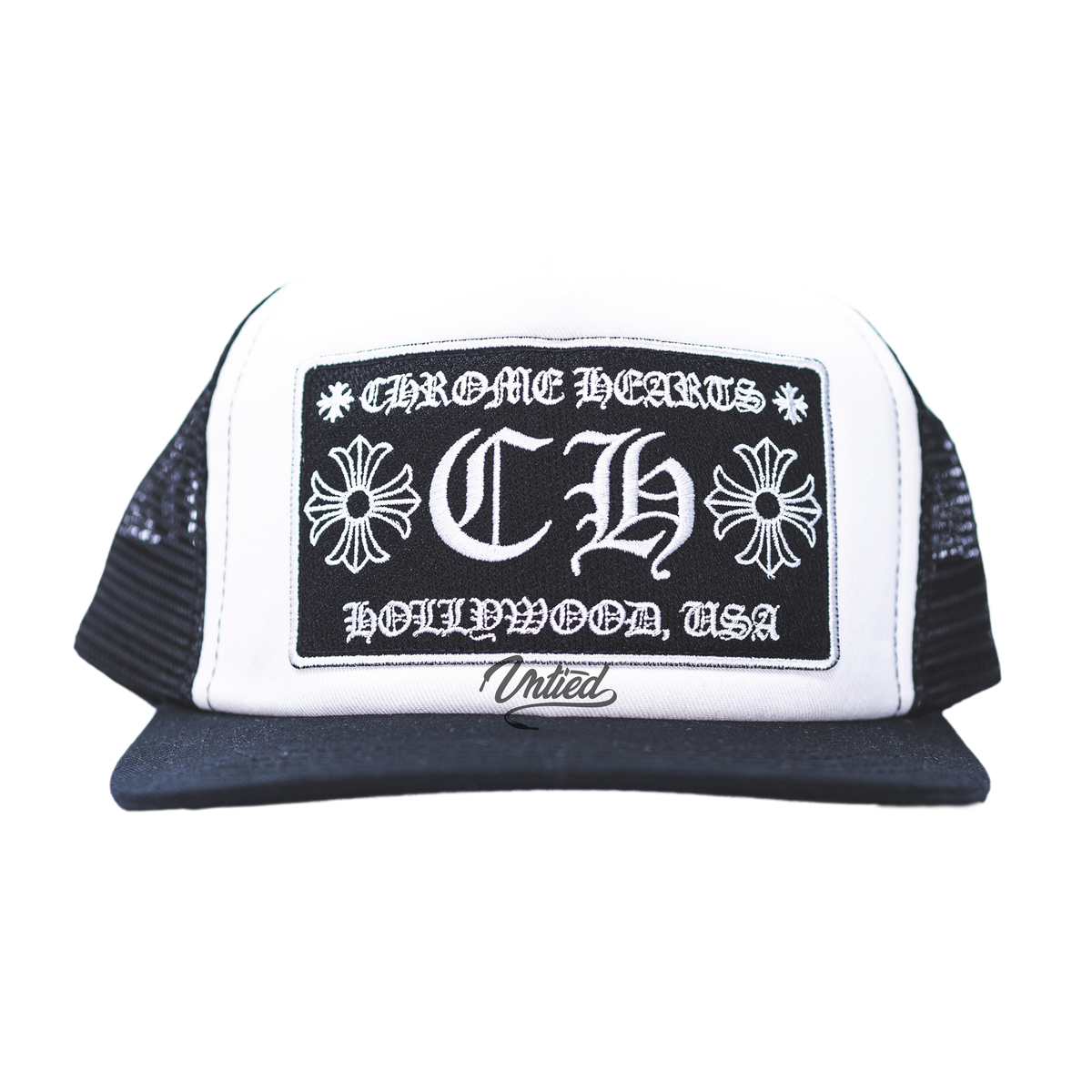 Chrome Hearts CH Trucker Hat "Black White"