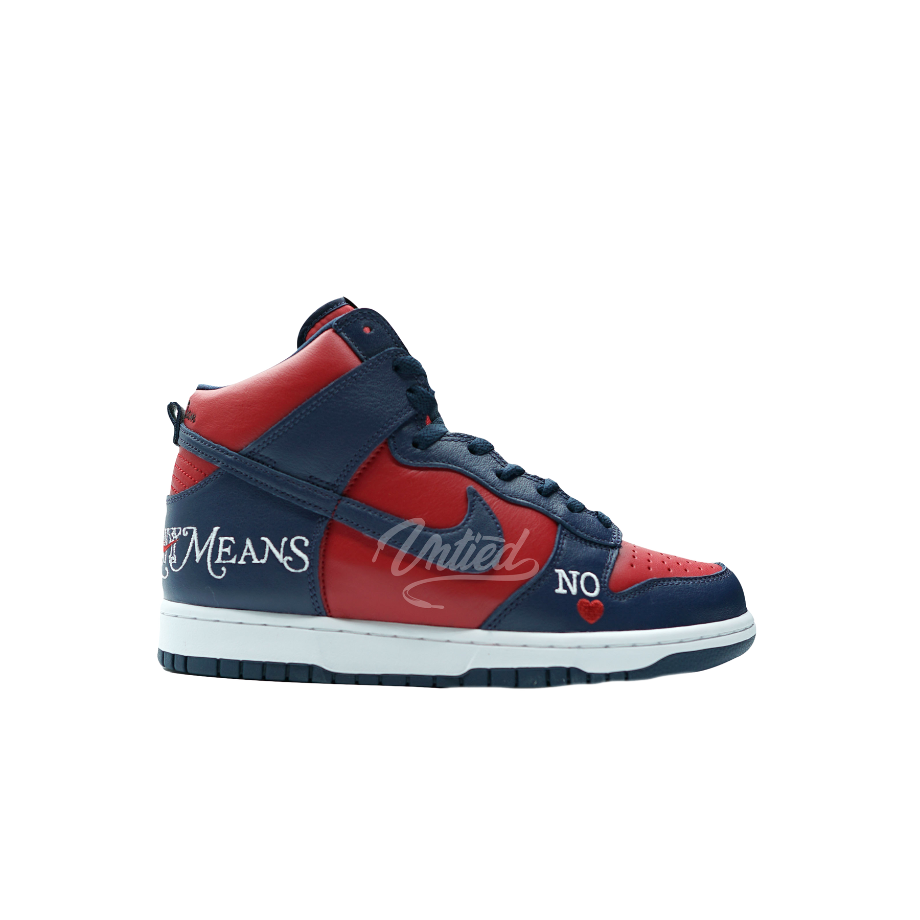 Supreme Nike SB Dunk High "By Any Means Navy"