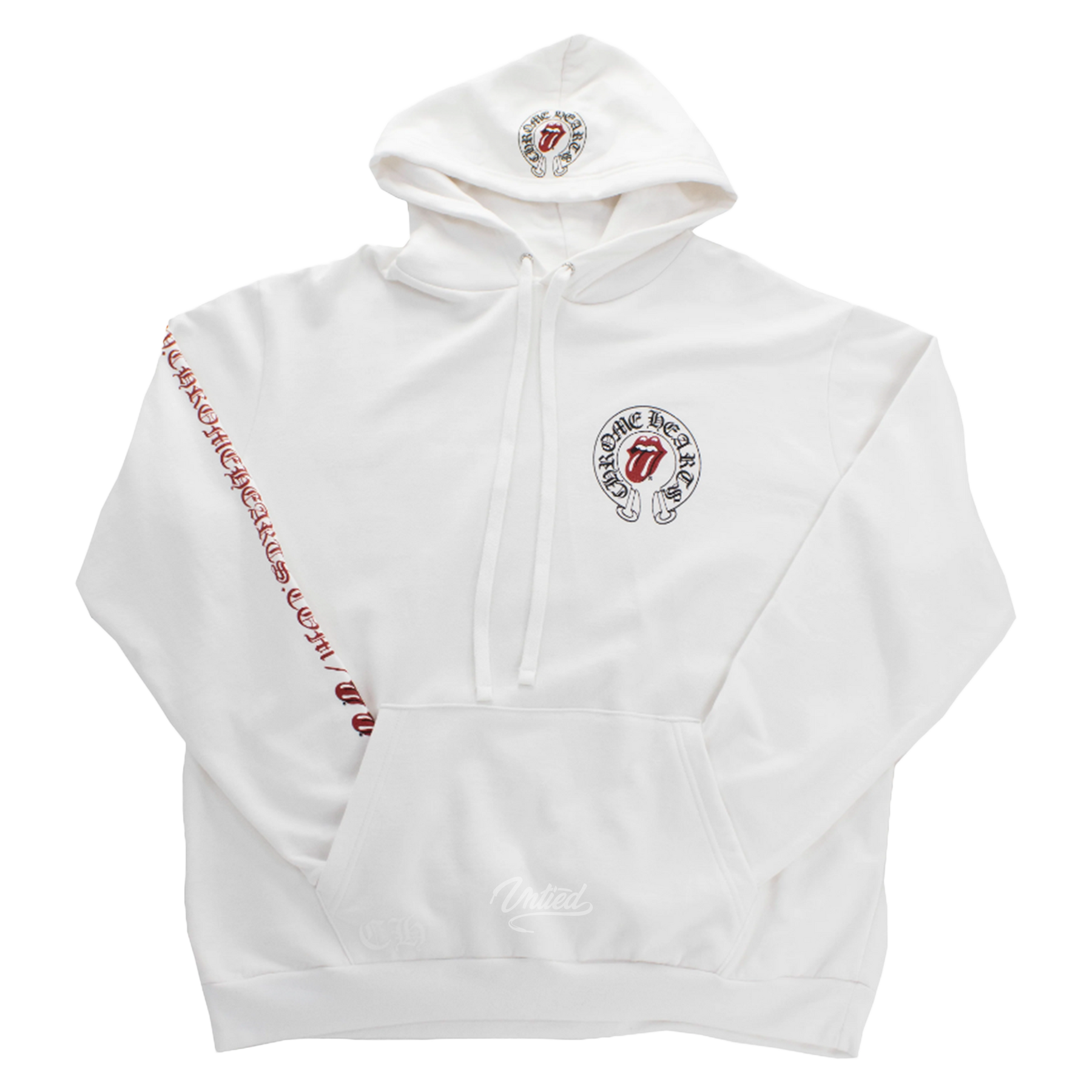 Chrome Hearts Rolling Stones Online Exclusive Hoodie "White"
