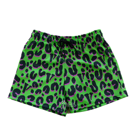 Vlone x Dennis Rodman Cheetah Shorts "Lime"