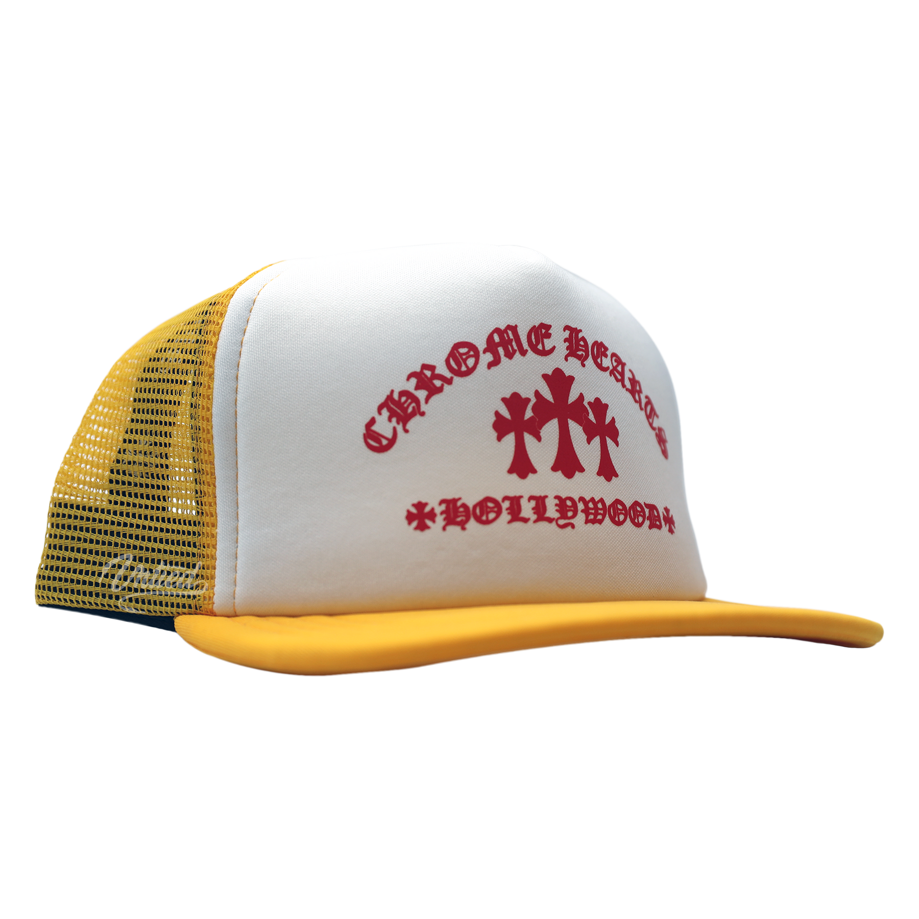 Chrome Hearts Trucker Hat "Yellow/Red King Taco"